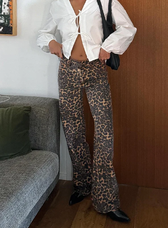 Big Savings On Minimalist Office Styles Top Model Jeans Leopard