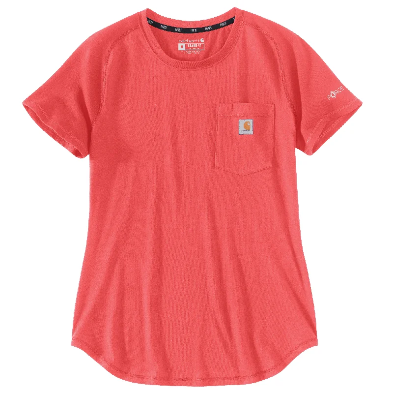 Chic & Cozy Apparel Women's Force Relaxd Fit Midweight Pocket T-shrt