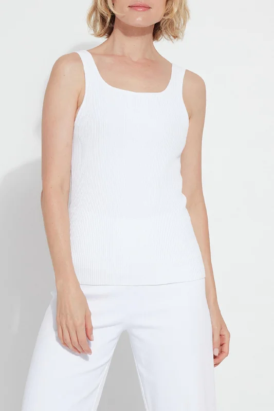 Huge Markdowns Avril Sculpt Tank Top In White