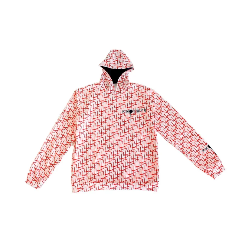 End-Of-Week Clearance Event Women's Hot Air Balloon Hooded Sweatshirt In Red/white