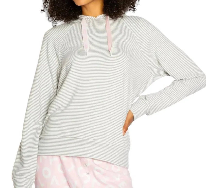 Fashionista Sale Live Life Grateful Hoodie In Light Grey