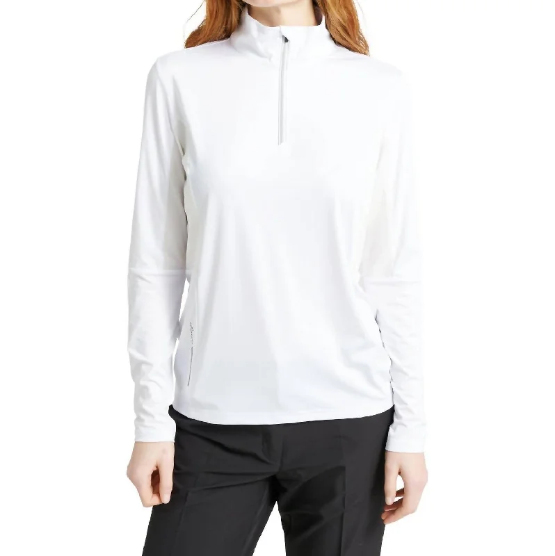 Budget Saver Women Colinas Long Sleeve Shirt In White