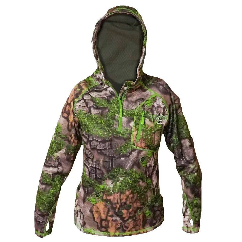 Smart Casual Deals Women's Early Season Hoodie In Camo (With Green Accent)