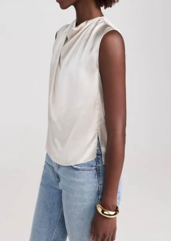 Timeless Fashion, Unbeatable Prices Freya Sleeveless Top In Chalk