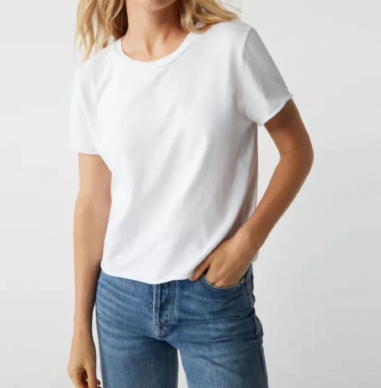 From Casual To Chic, All On Sale Jackie Crew Neck Top In White