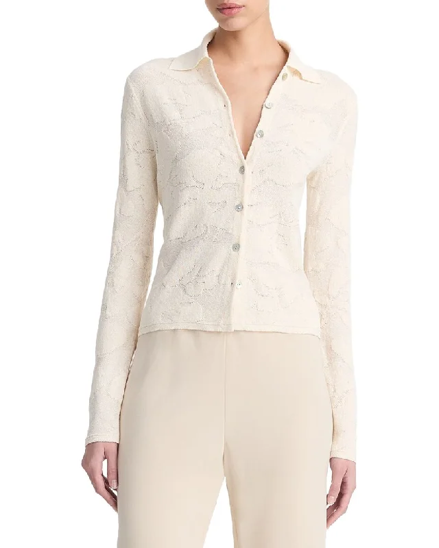 Stock Up On Your Favorites While It Lasts Vince Textured Floral Shirt