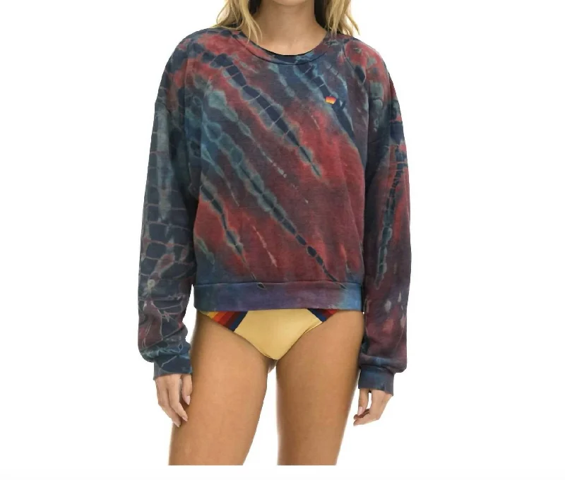 Limited-Time Sale – Grab It Before It'S Gone Hand Dyed Relaxed Crew Sweatshirt In Hand Dyed Multi