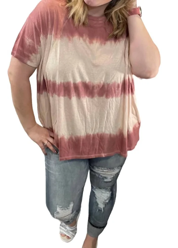 Relaxed Style Deals Relaxed Fit Wave Washed Tunic In Mauve