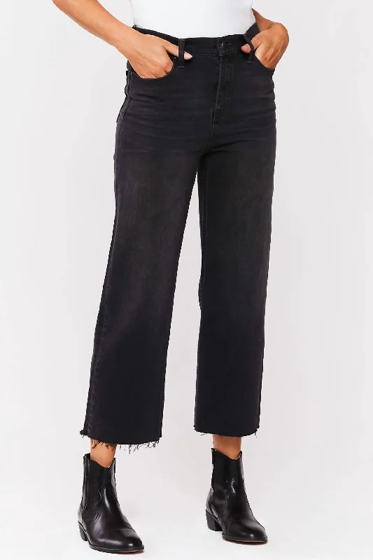 End Of Month Blowout West Coast Flare Denim Jean In Grey Ash