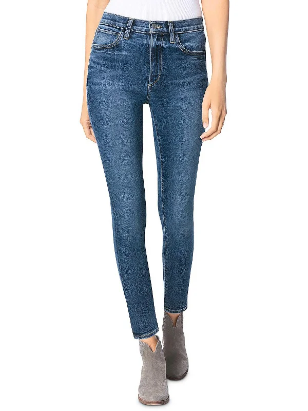 Fashion Forward Style Womens Ankle High Rise Skinny Jeans
